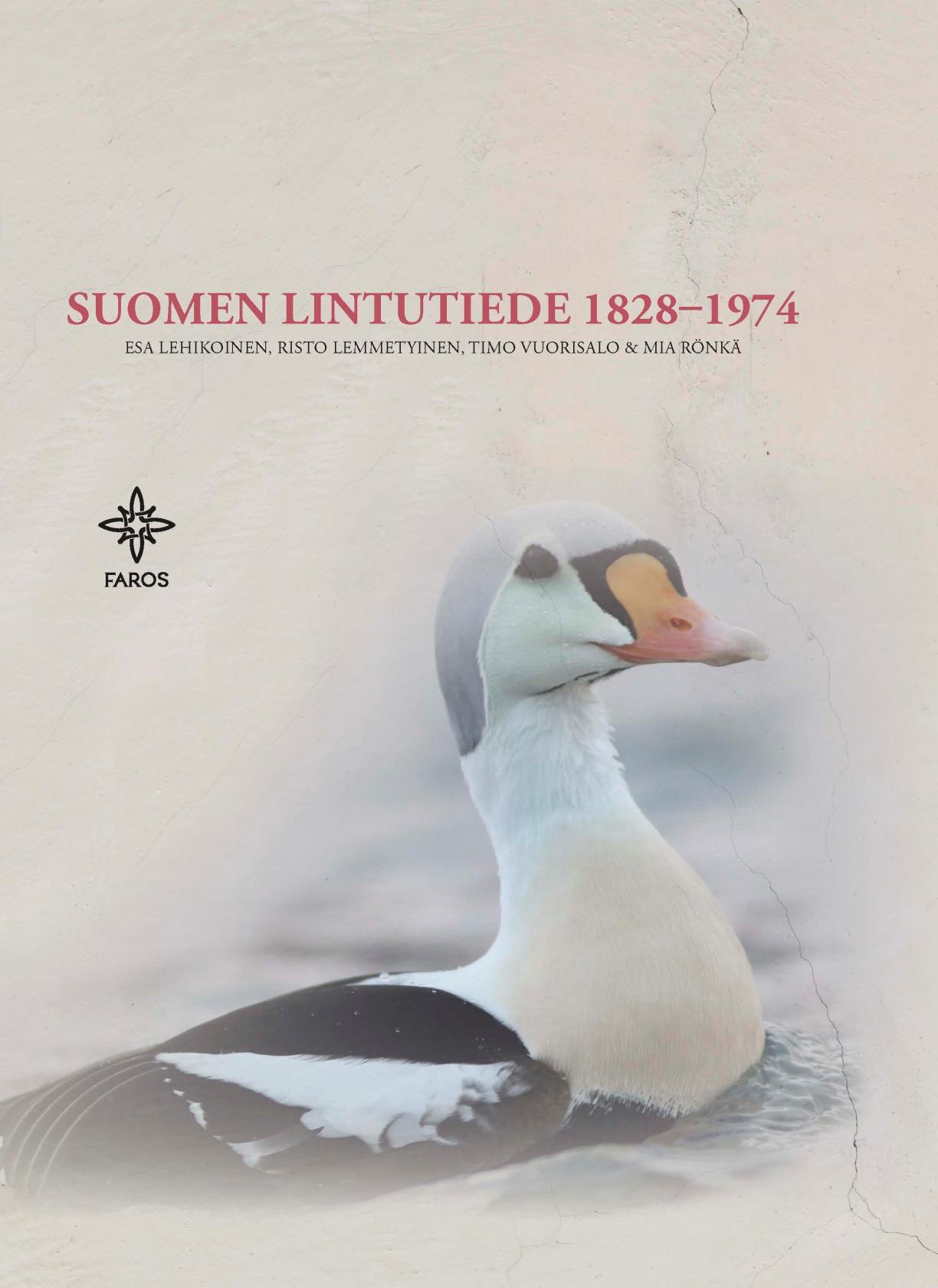 Suomen lintutiede 1829-1974 -kirjan kansi.