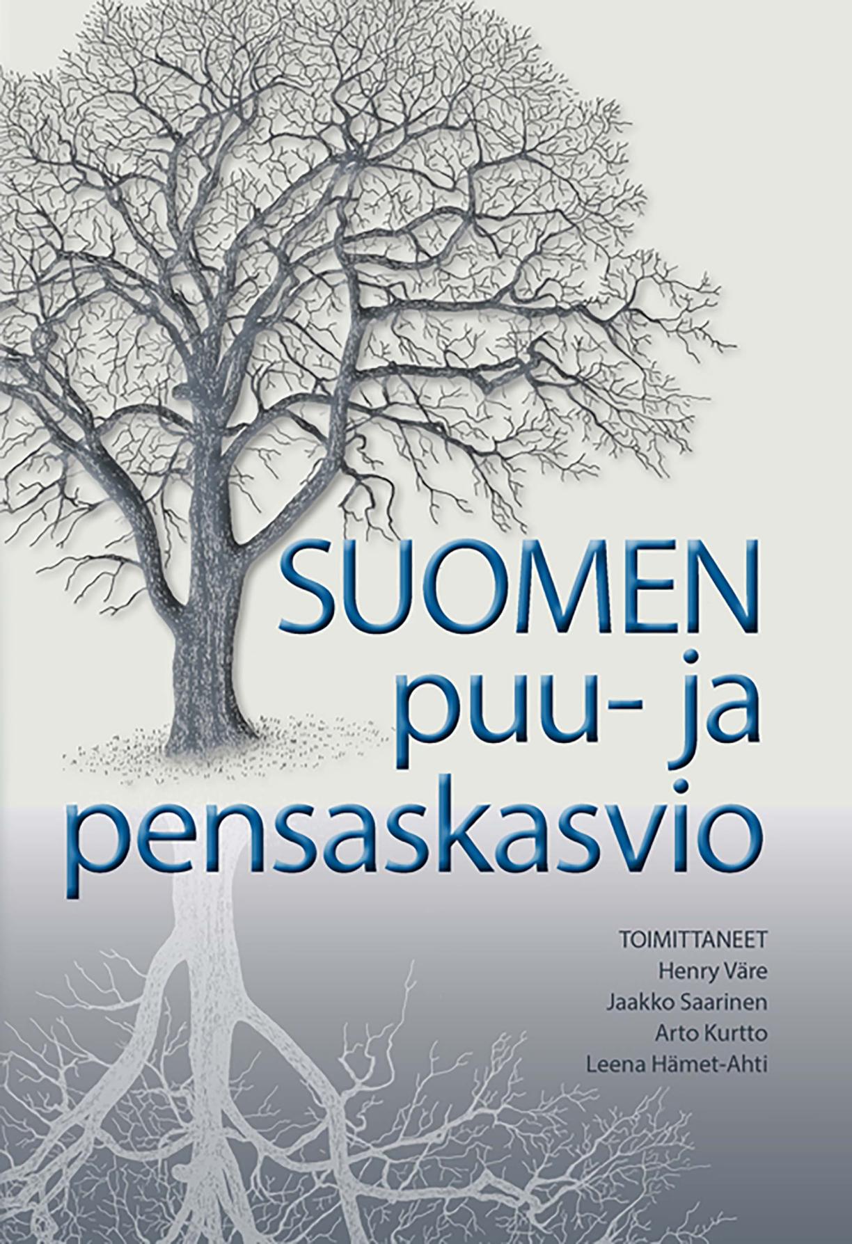 Suomen puu- ja pensaskasvio -kirjan kansi.