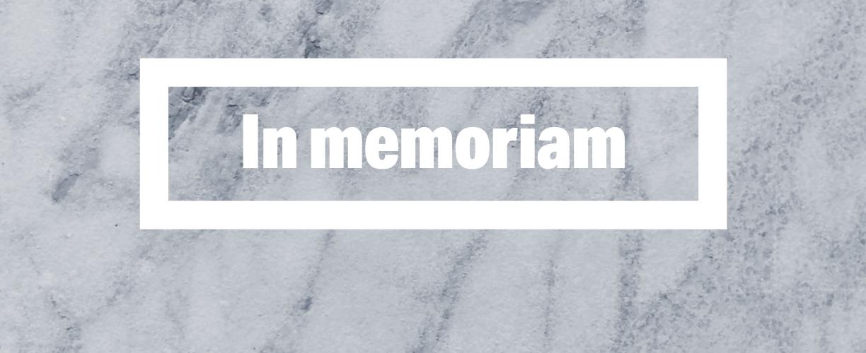 In memoriam.