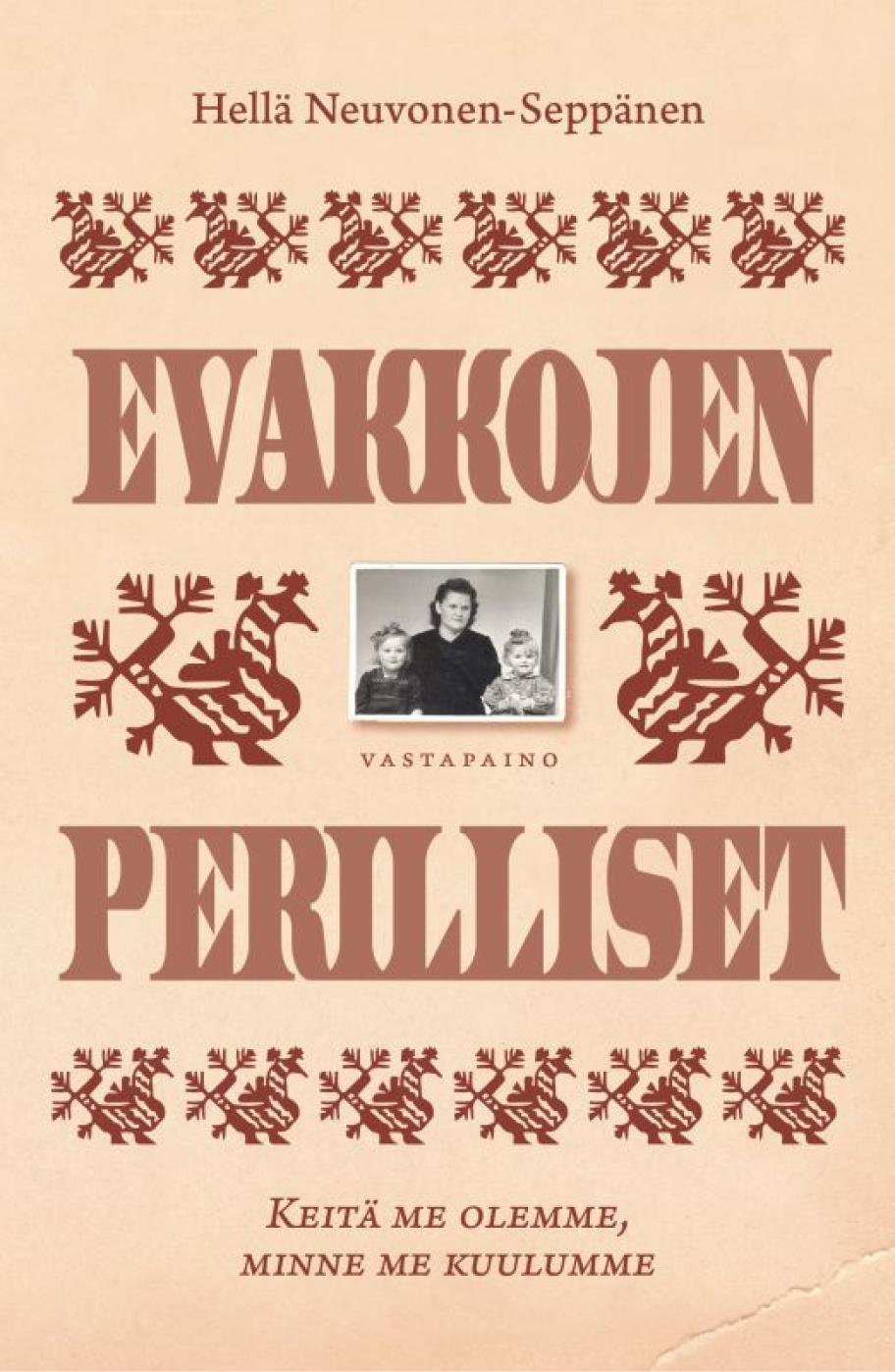 Evakkojen perilliset -kirjan kansi.