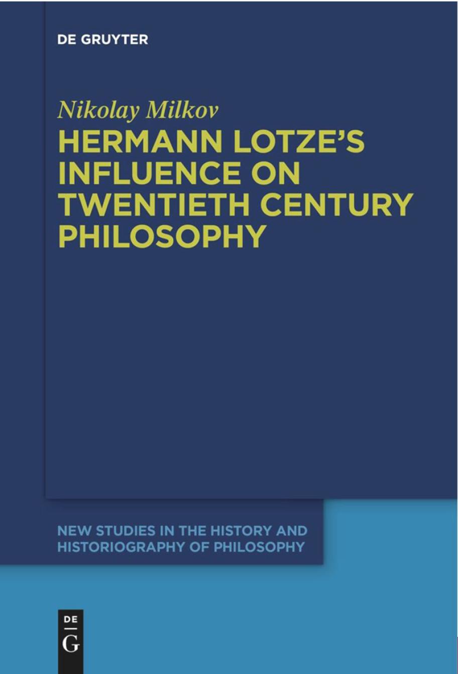 Hermann Lotze's Influence on Twentieth Century Philosophy -kirjan kansi.