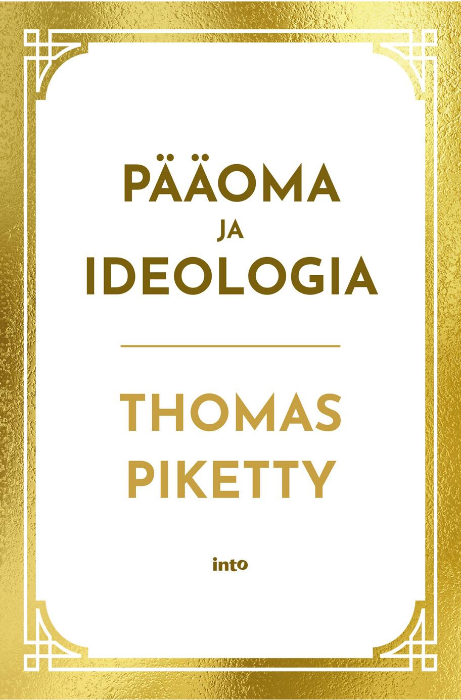 Pääoma ja ideologia -kirjan kansi.