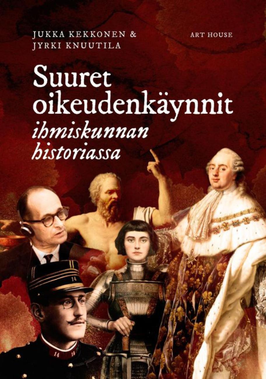 Suuret oikeudenkäynnit ihmiskunnan historiassa -kirjan kansi.