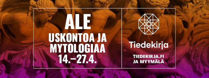 Ale Tiedekirjassa: uskontoa ja mytologiaa 14.−27.4.