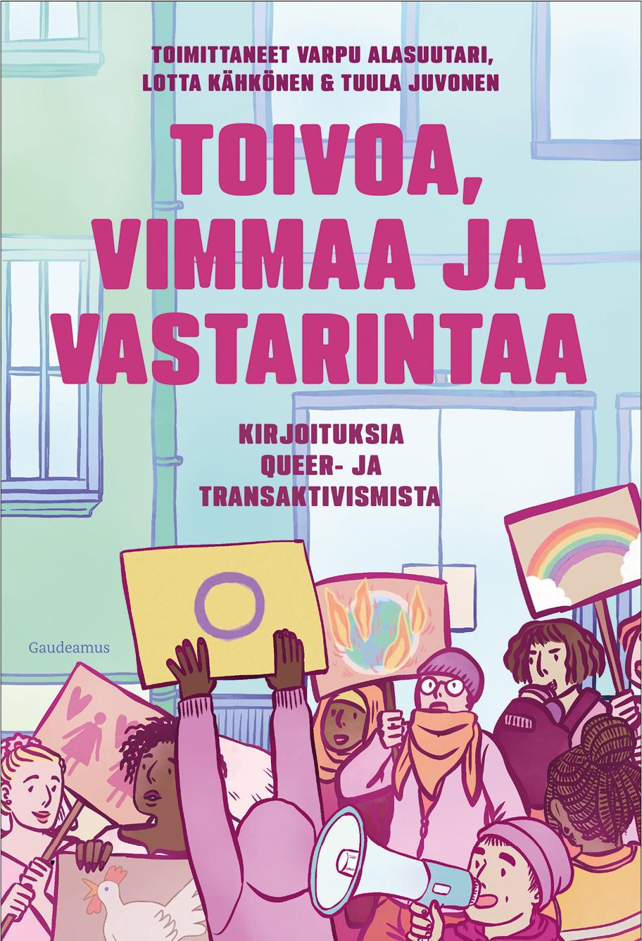 Toivoa, vimmaa ja vastarintaa -kirjan kansi.