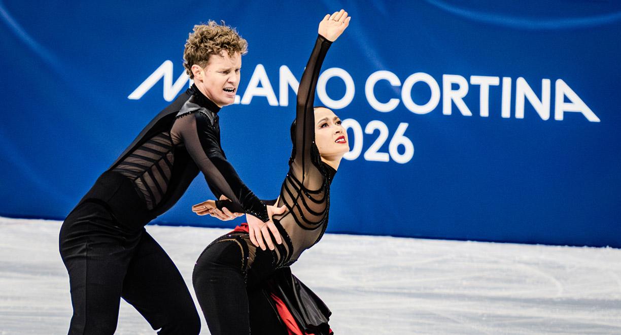 Jäätanssia Milano Cortinan talviolympialaisissa 2026.