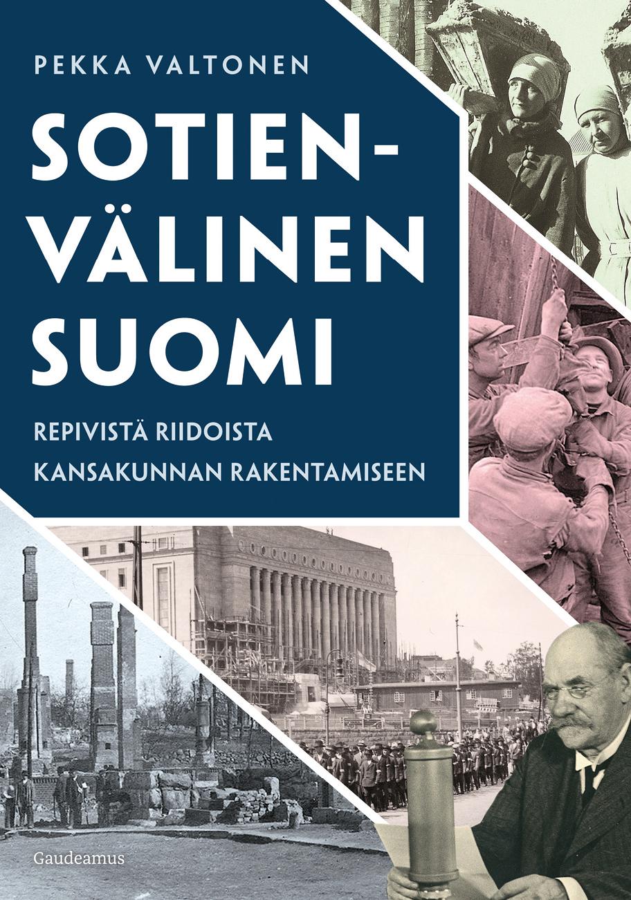 Sotienvälinen Suomi -kirjan kansi.