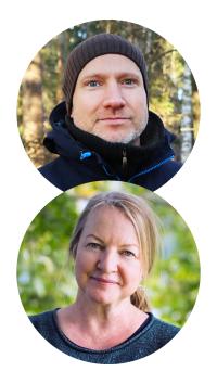 Panu Kunttu ja Terhi Ryttäri.