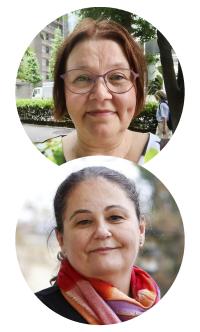 Tiina Airaksinen ja Xenia Zeiler.