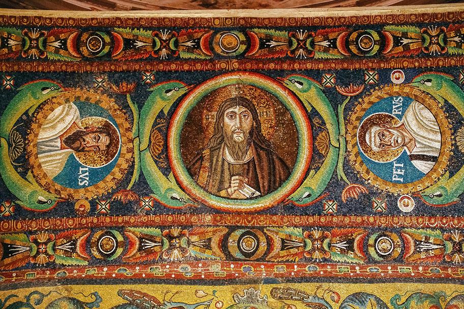 San Vitalen basilikan mosaiikki.